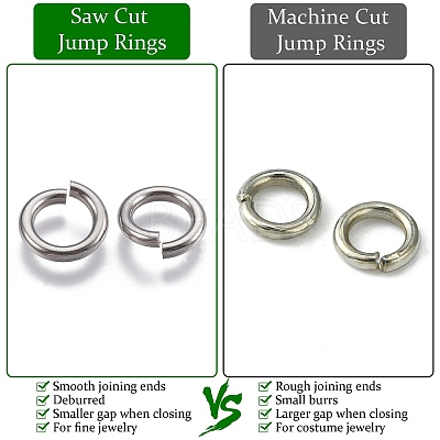 925 Sterling Silver Saw Cut Open Jump Rings STER-F036-02S-0.6x5mm-1