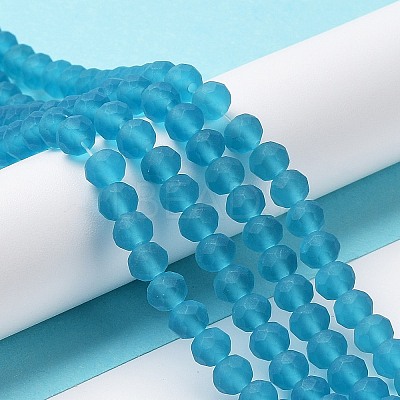 Transparent Glass Beads Strands EGLA-A034-T8mm-MD27-1