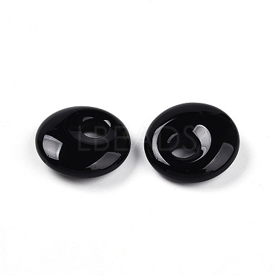 Natural Black Agate Pendants LS-G-T122-67V-1