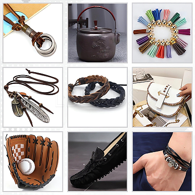 5M Cowhide Leather Cords for DIY Craft WL-GF0001-25B-02-1