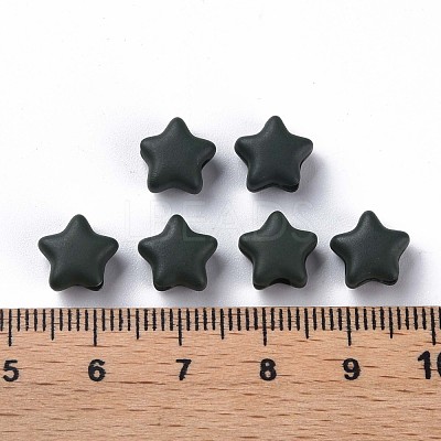 Spray Painted Acrylic Beads MACR-S373-45-O-1