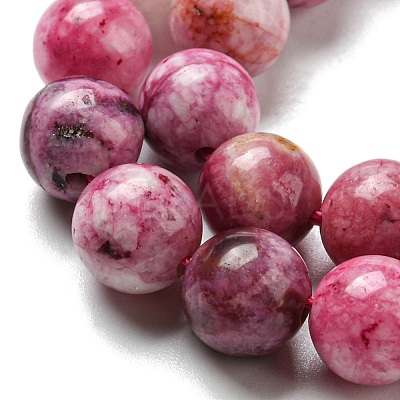 Natural Gemstone Hemimorphite Round Beads Strands G-L145-8mm-03-01-1