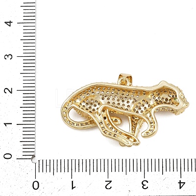 Brass Micro Pave Cubic Zirconia Pendants KK-C132-28G-1
