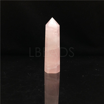 Point Tower Natural Rose Quartz Home Display Decoration PW23030652235-1