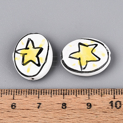 Handmade Porcelain Beads X-PORC-T134-07-1