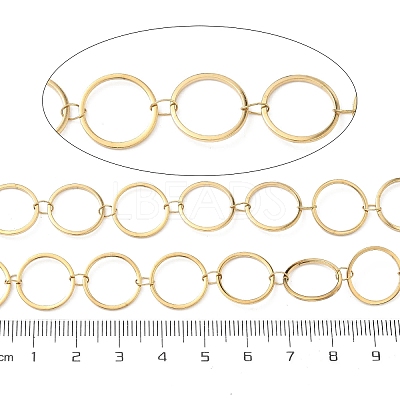 304 Stainless Steel Ring Link Chains CHS-G044-05G-04-1