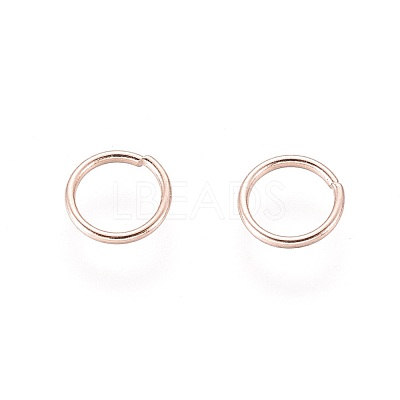 304 Stainless Steel Open Jump Rings STAS-O098-01RG-06-1