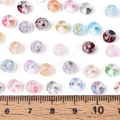 Baking Paint Transparent Glass Beads DGLA-T004-07L-1