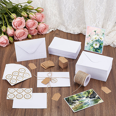 10 Bags Paper Blank Greeting Card AJEW-OC0016-40-1