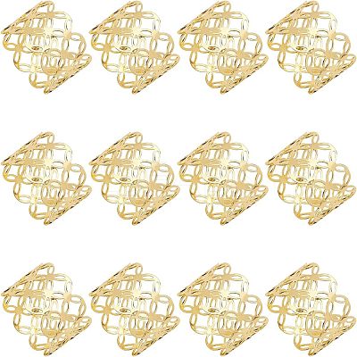 Iron Hollow Napkin Rings AJEW-WH0258-031-1
