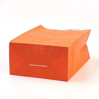 Pure Color Kraft Paper Bags LS-AJEW-G020-D-08-1