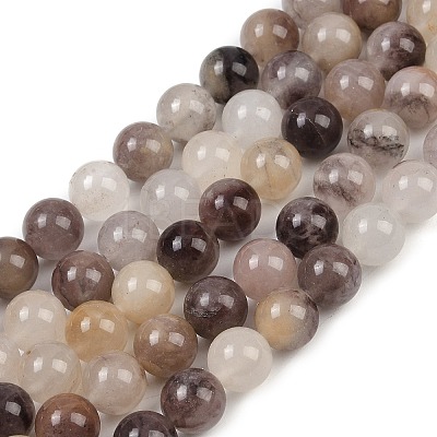 Natural Violet Strawberry Quartz Beads Strands G-P530-B02-04-1