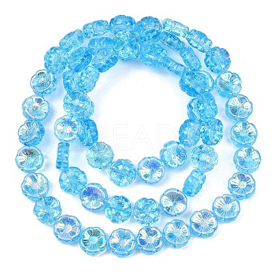Czech Pressed Glass Beads GLAA-I061-30-1