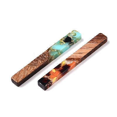 Epoxy Resin & Walnut Wood Pendants RESI-N039-119-1