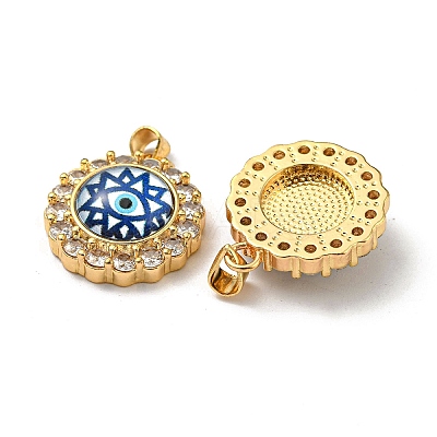 Golden Brass Pendants KK-L209-008G-02-1