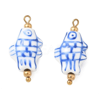 Handmade Porcelain Pendants STAS-Q119-31G-02-1