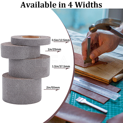 2M PVC Imitation Leather Ribbons SRIB-WH0011-126D-02-1