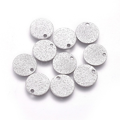 Non-Tarnish 304 Stainless Steel Charms STAS-E455-02P-10mm-1