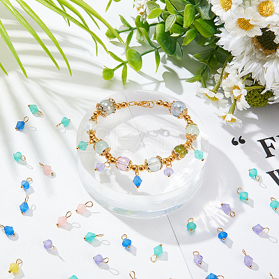 400Pcs Frosted Acrylic Charms FIND-DC0001-49-1