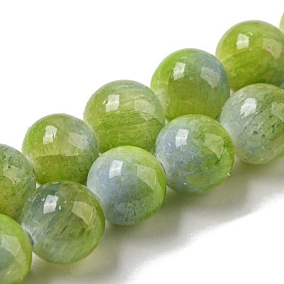 Dyed Natural White Jade Beads Strands G-F764-02A-1