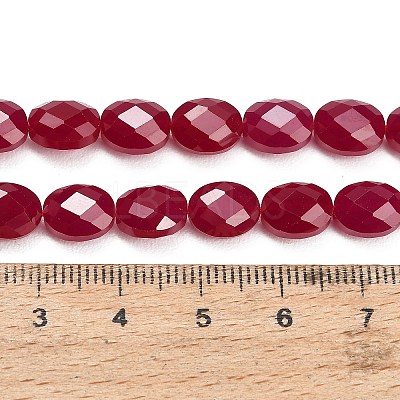 Lab Grown Red Corundum Beads Strands GG-CBAC488-01D-1