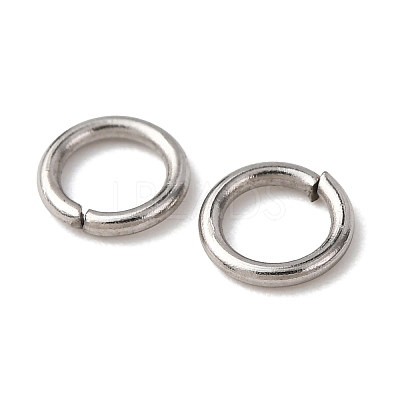 Tarnish Resistant 304 Stainless Steel Open Jump Rings STAS-Q186-02-5x0.8mm-1