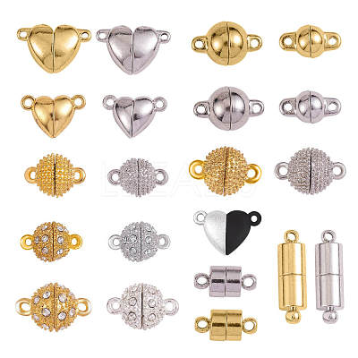 21Pcs 21 Styles Brass Magnetic Clasps JX157A-1