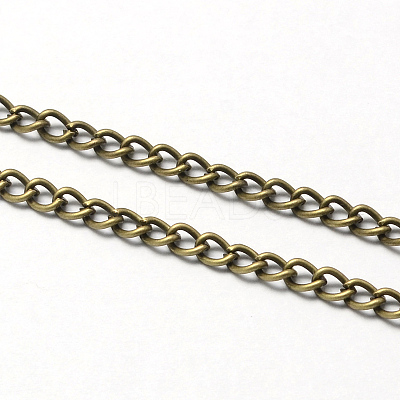 Vintage Iron Twisted Chain Necklace Making for Pocket Watches Design CH-R062-AB-1