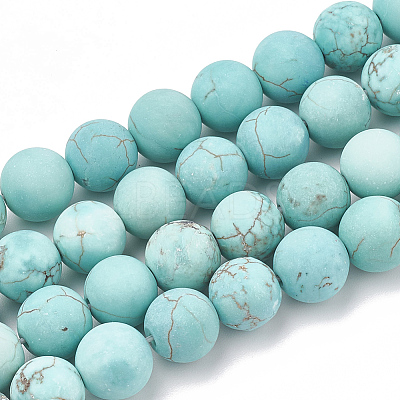Natural Magnesite Beads Strands G-T106-185-1-1