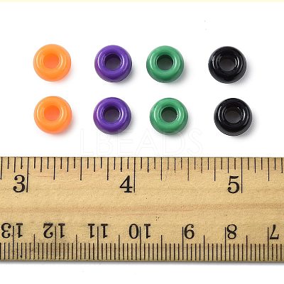 800Pcs 4 Colors Opaque Plastic Beads KY-FS0001-41-1
