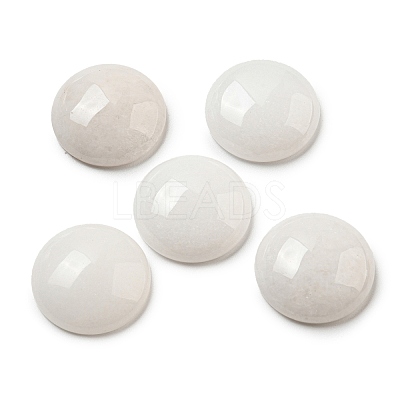 Natural White Jade Cabochons G-C115-02A-38-1