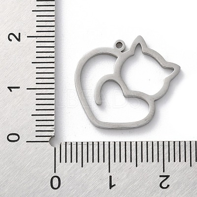 Anti-Tarnish 304 Stainless Steel Pendants STAS-S149-01P-1