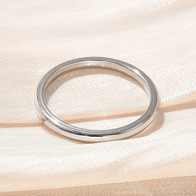 304 Stainless Steel Plain Band Rings STAS-I160-E02-P-1