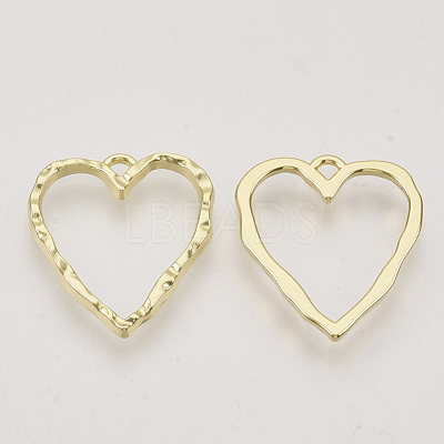 Rack Plating Alloy Open Back Bezel Pendants X-PALLOY-N150-36-1