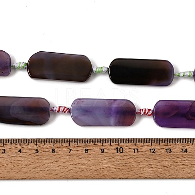 Dyed & Heated Natural Banded Agate Beads Strands GG-CBAB9C6-D03-01-1