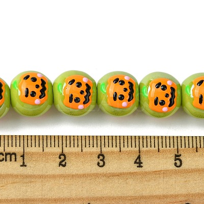 Handmade Porcelain Beads Strands PORC-A025-01D-1