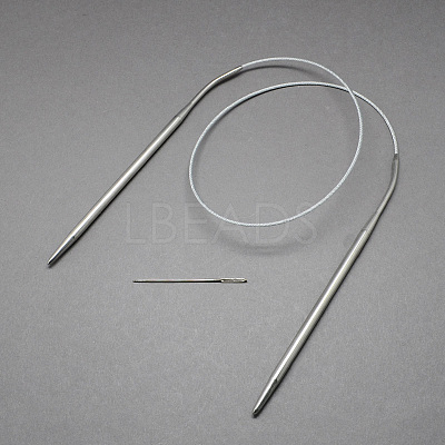 Steel Wire Stainless Steel Circular Knitting Needles and Iron Tapestry Needles X-TOOL-R042-650x4mm-1