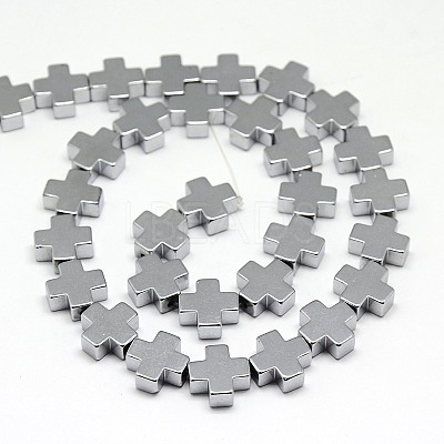 Electroplate Non-magnetic Synthetic Hematite Beads Strands G-I096-03-1