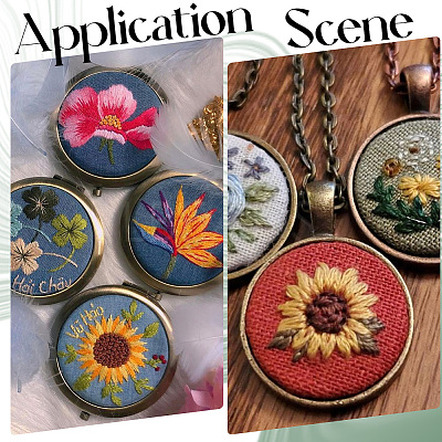 20Pcs Mini Wooden Embroidery Hoops EMBR-SC0001-04D-1