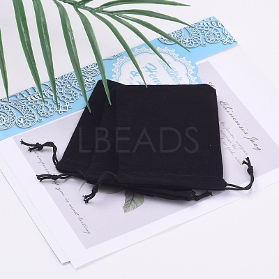 Velvet Cloth Drawstring Bags X-TP-C001-70X90mm-4-1