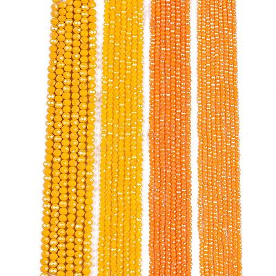 Electroplate Glass Beads Strands EGLA-A044-P2mm-A29-1