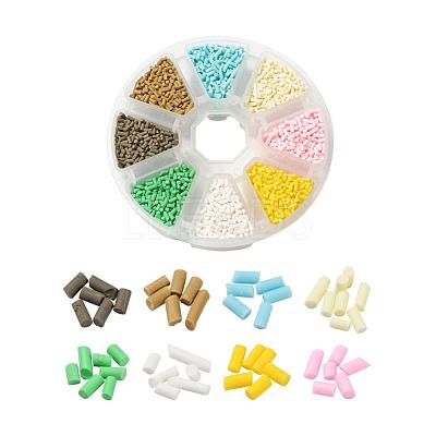 8000Pcs 8 Colors Handmade Polymer Clay Sprinkle Beads CLAY-YW0001-13B-1