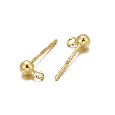 925 Sterling Silver Ear Stud Findings STER-K167-042B-G-1