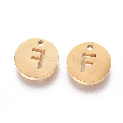 Ion Plating(IP) 304 Stainless Steel Charms STAS-I120-10F-G-1