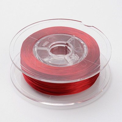 Japanese Eco-Friendly Dyed Flat Elastic Crystal String EW-F005-0.6mm-07-1