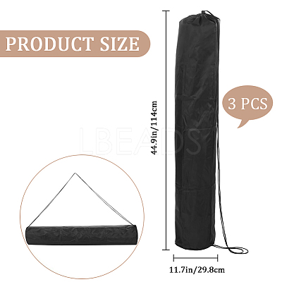 Polyester Bracket Storage Drawstring Bags ABAG-CP0001-22B-1