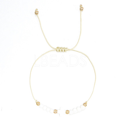 Bohemian Style Glass Braided Beads Bracelets EW0556-6-1