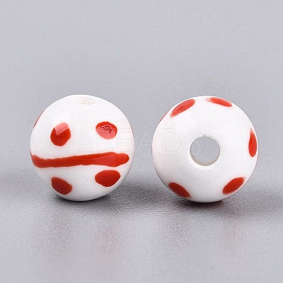 Handmade Porcelain Beads PORC-N012-12B-1