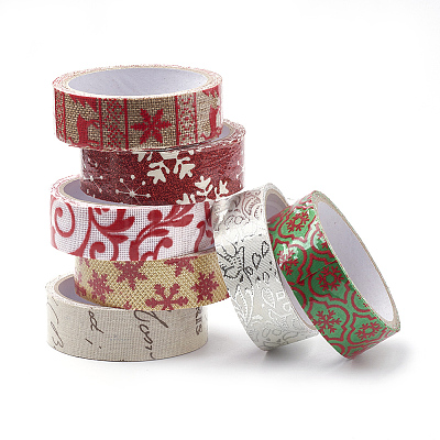 Self Adhesive Single Face Pattern Printed Burlap Ribbon OCOR-T010-05-1