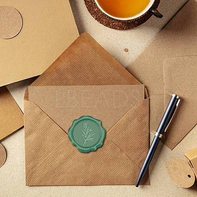 100Pcs Adhesive Wax Seal Stickers DIY-CP0009-47C-1